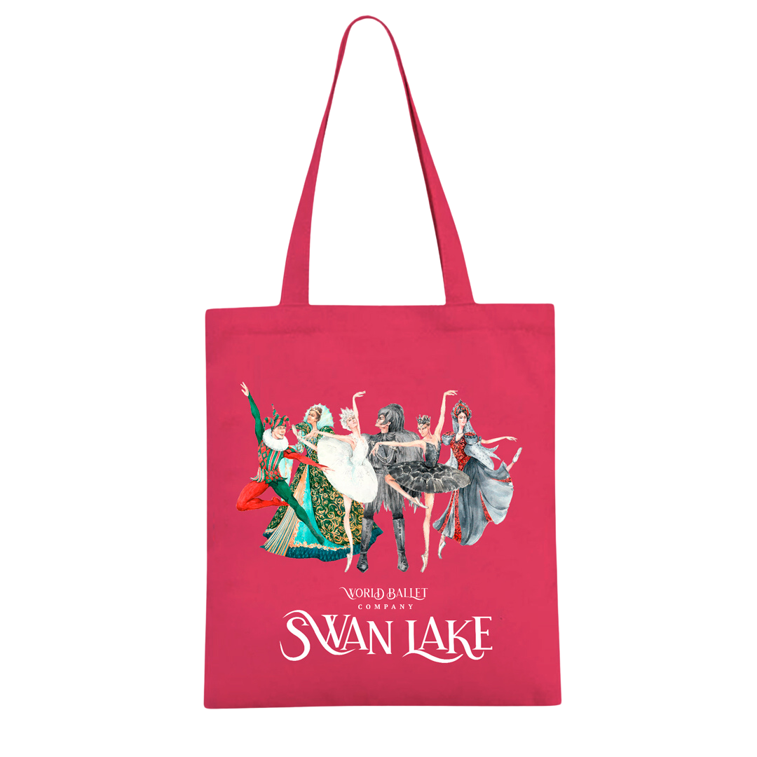 Swan Lake All Characters Tote in Pink