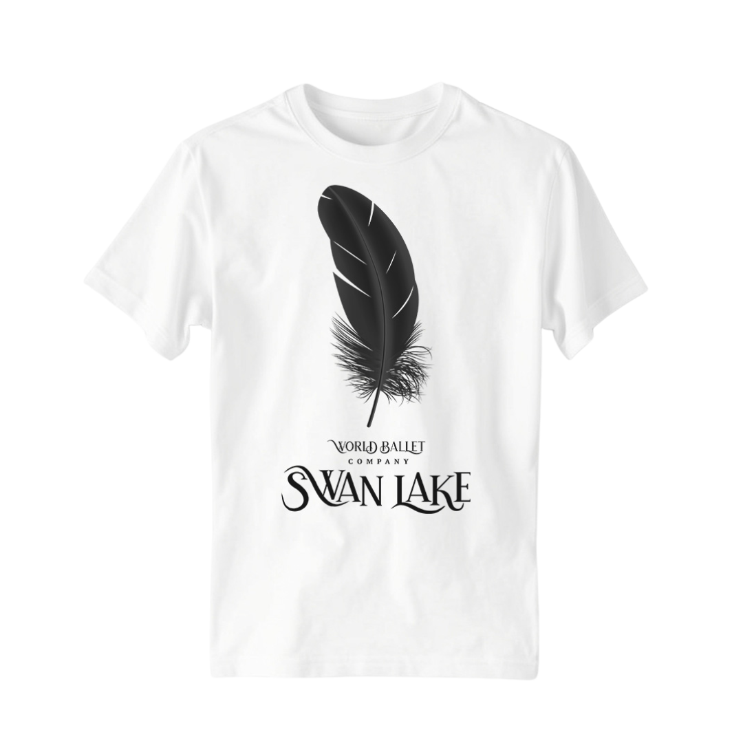 Feather T-Shirt – Swan Lake Inspired, 100% Cotton