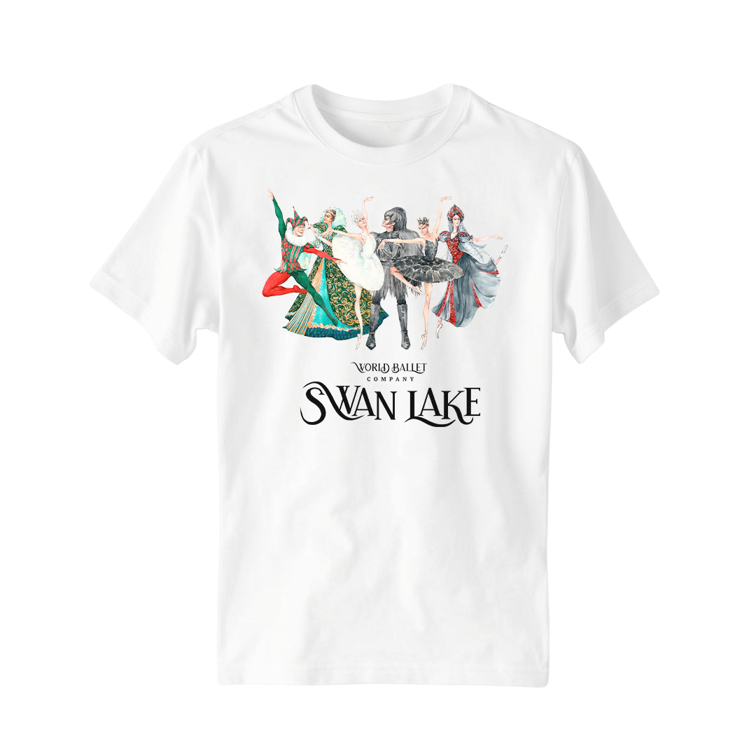 Swan Lake Characters T-Shirt – 100% Cotton, Available in Adult & Kids Sizes