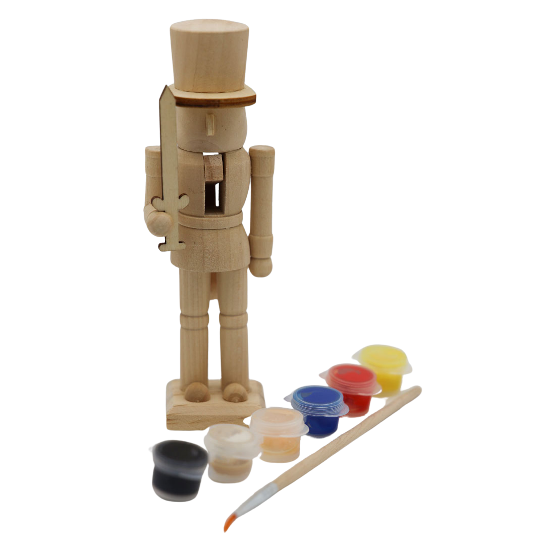 Wooden Nutcracker DIY Painting Kit